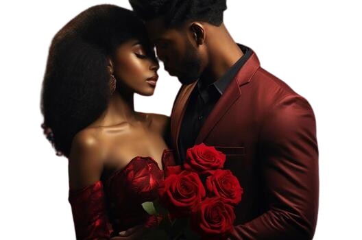 Couple with roses